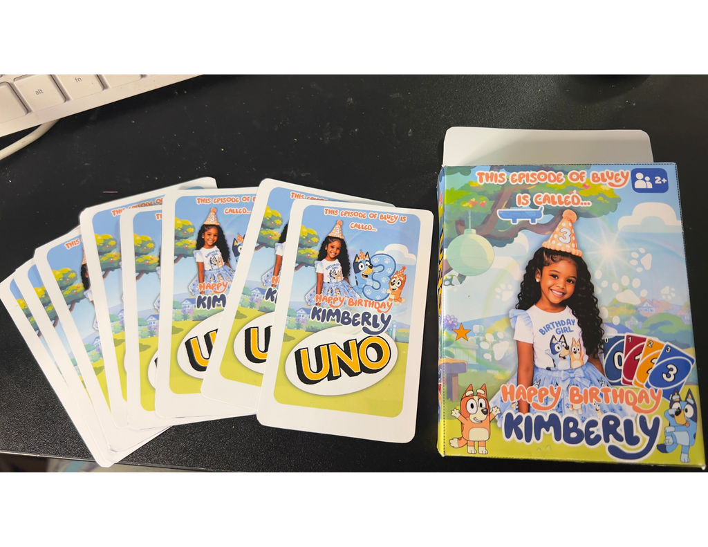 Personalized Card Game for Kids | Custom Birthday Party Favor | Family Game Night Gift