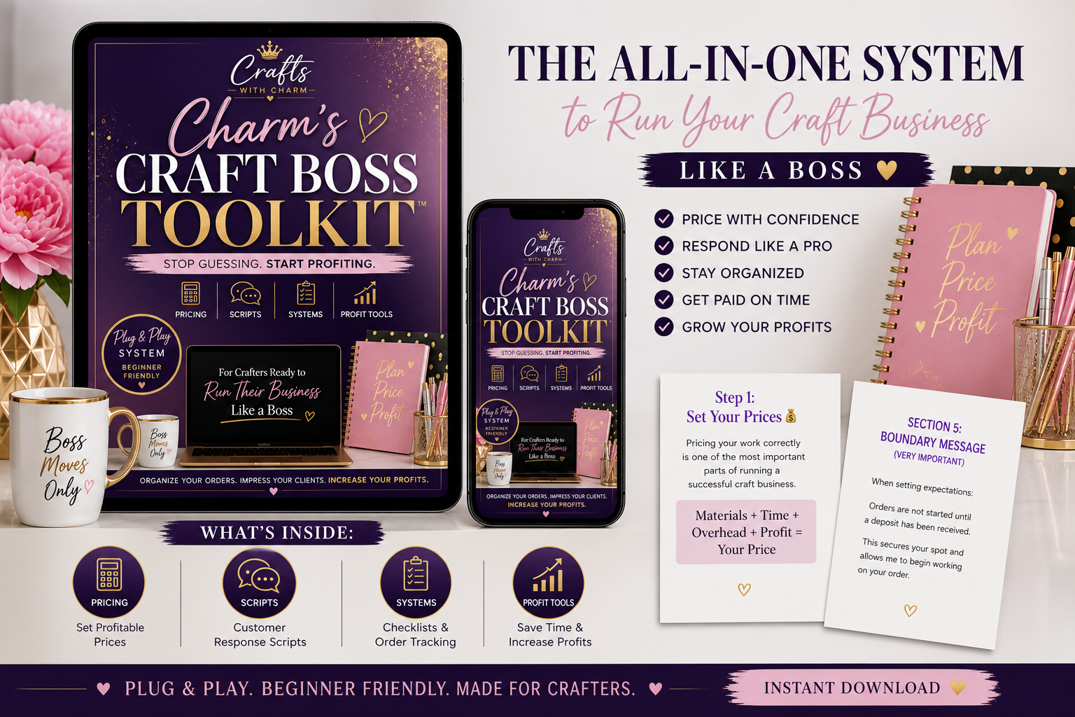 CHARM'S CRAFT BOSS TOOLKIT™ | PRICING, SCRIPTS & BUSINESS SYSTEM