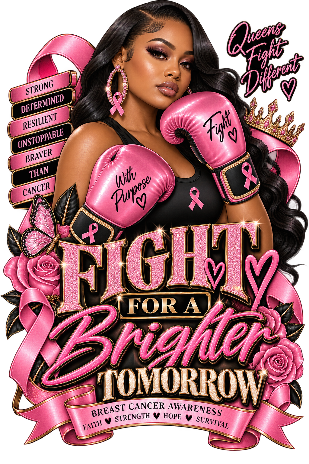 Fight Like a Warrior Breast Cancer Awareness Tees