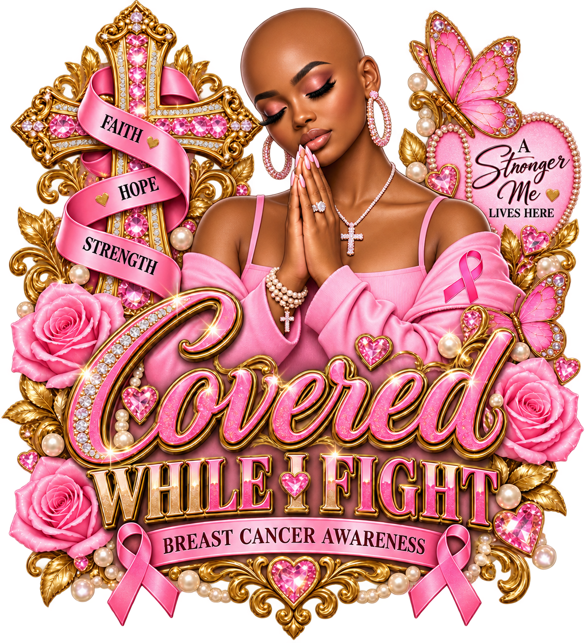 Faith Over Fear Breast Cancer Awareness Tees