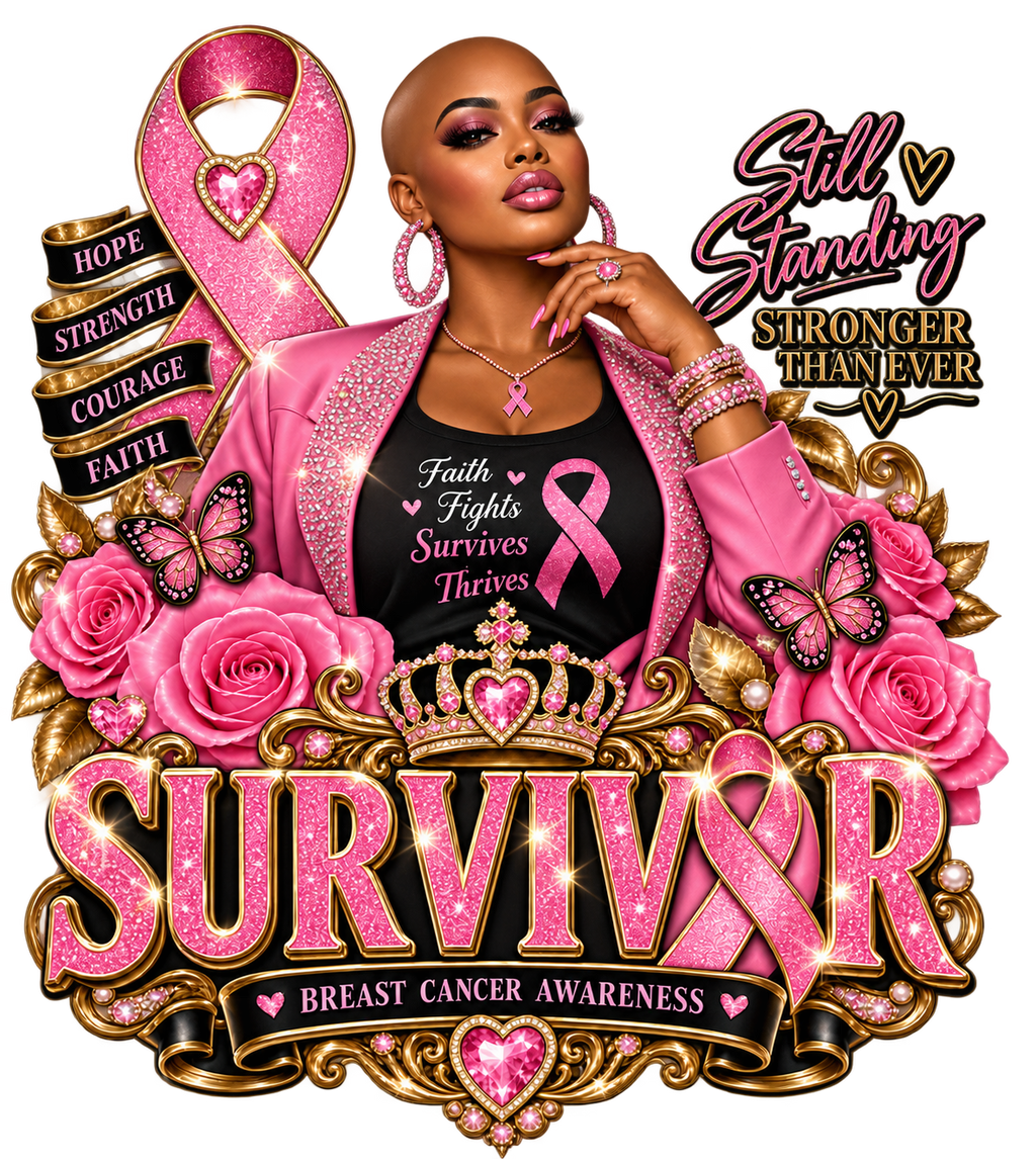 Survivor Strong Breast Cancer Awareness Tees