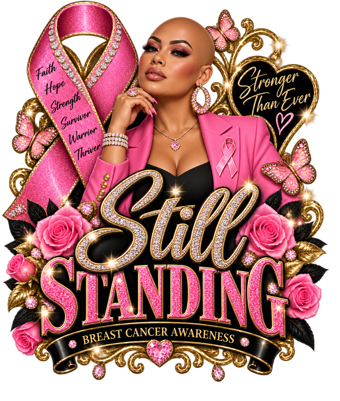 Survivor Strong Breast Cancer Awareness Tees