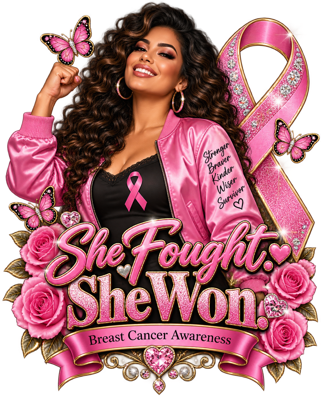 Survivor Strong Breast Cancer Awareness Tees