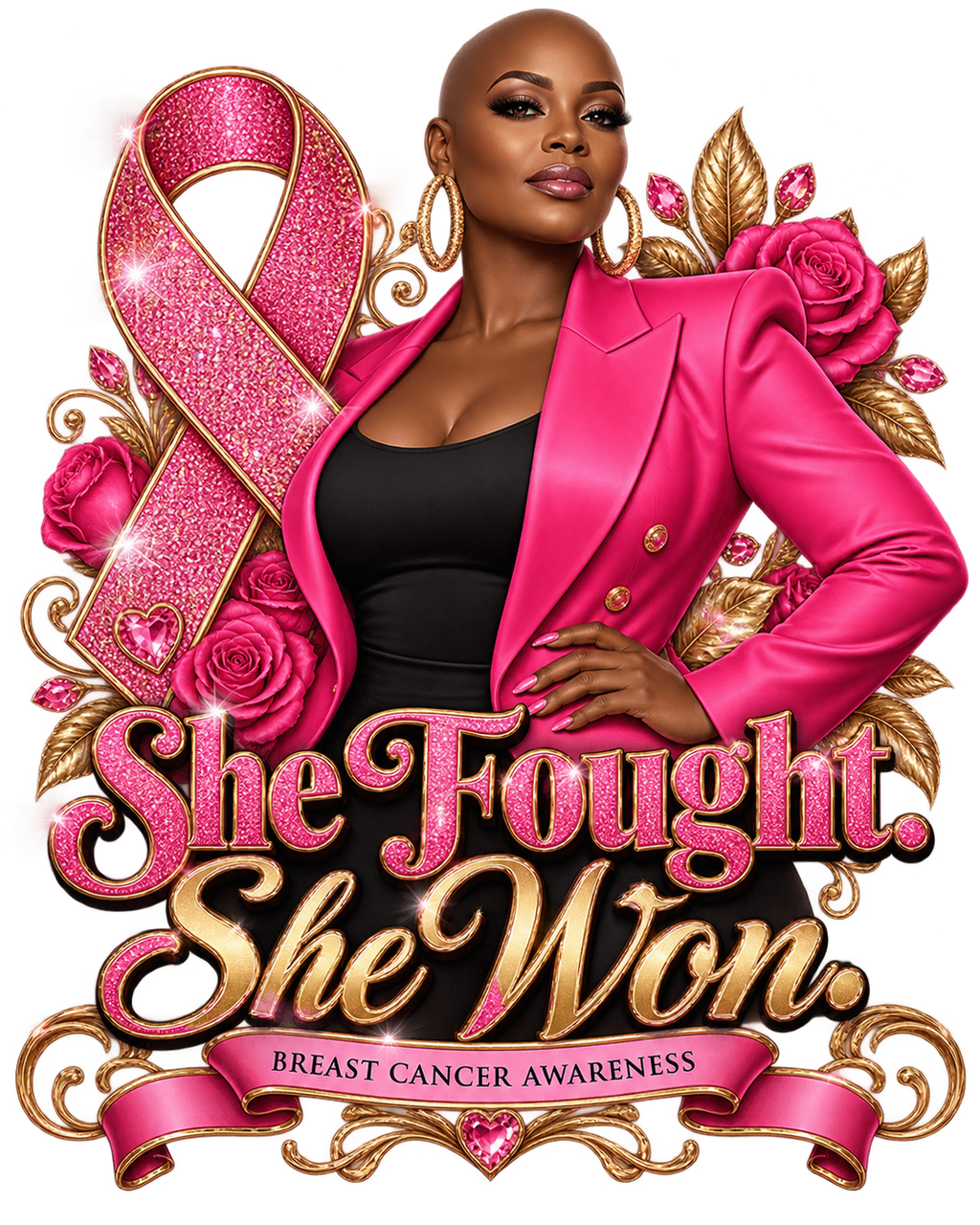 Survivor Strong Breast Cancer Awareness Tees