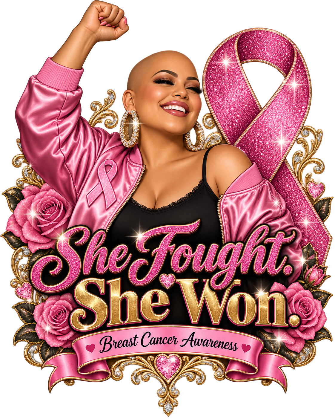 Survivor Strong Breast Cancer Awareness Tees