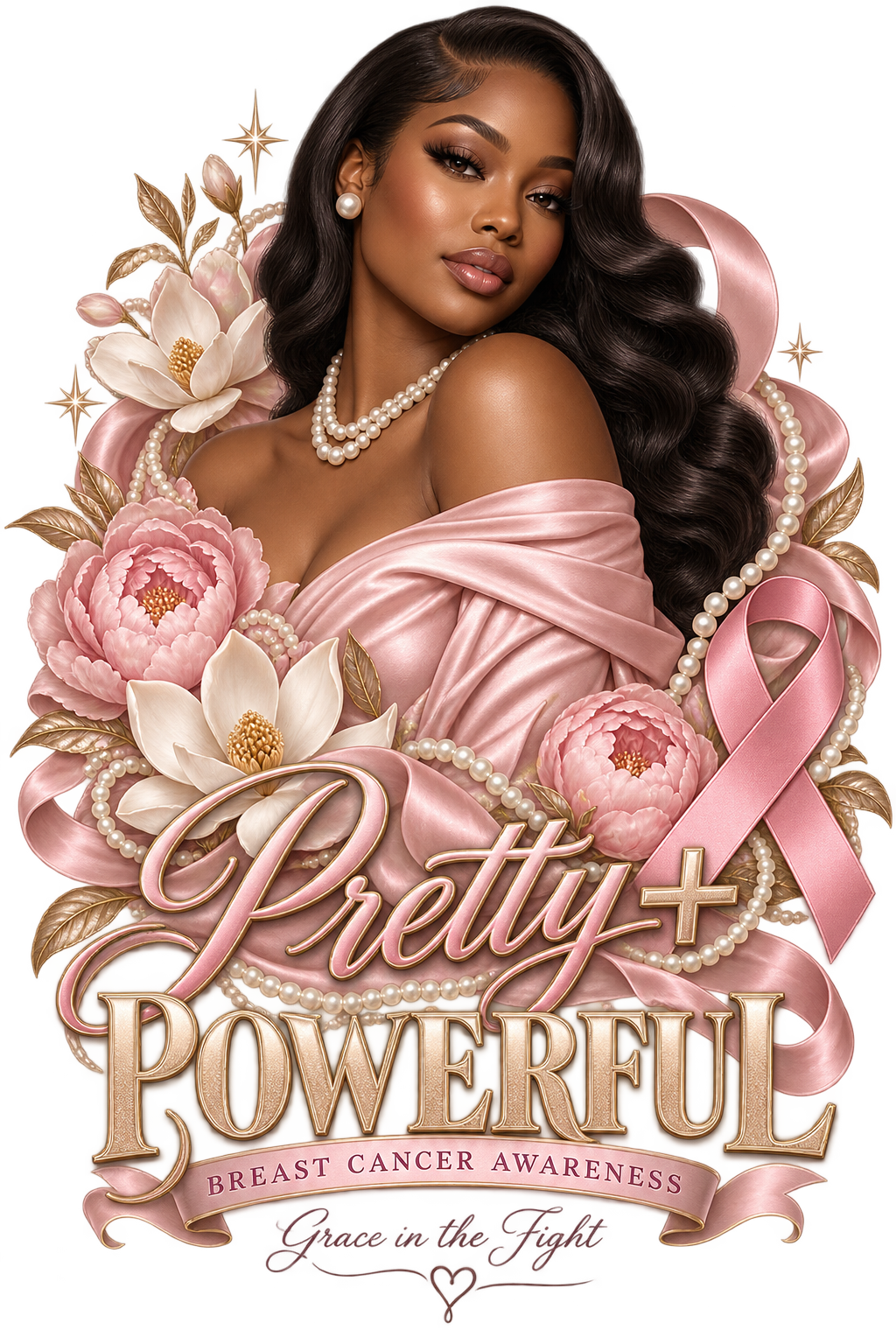 Pretty + Powerful Breast Cancer Awareness Tees