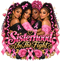 Sisterhood In the Fight Breast Cancer Awareness Tees