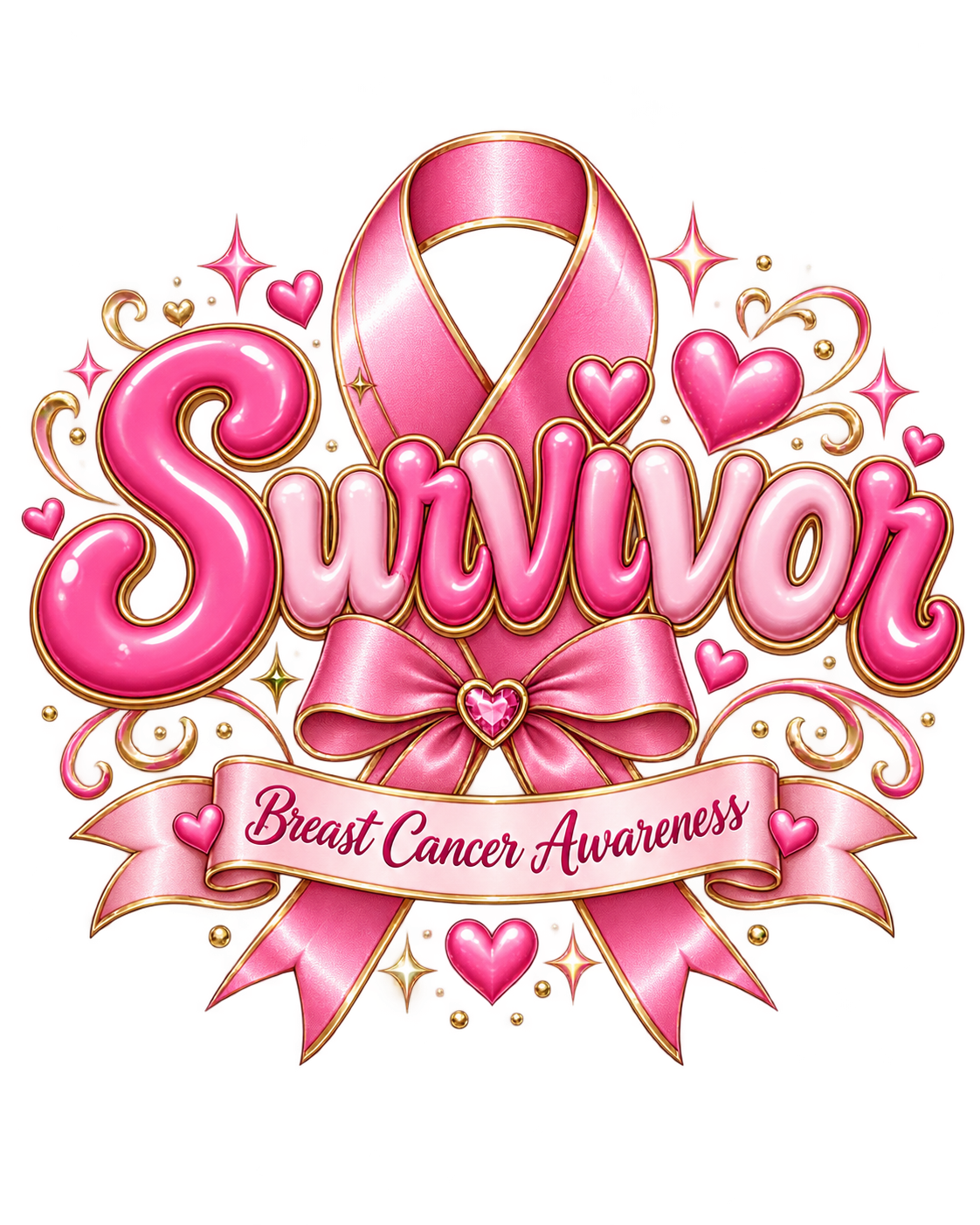 Playful Breast Cancer Awareness Tees