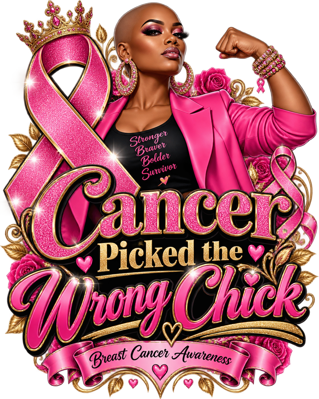 Playful Breast Cancer Awareness Tees