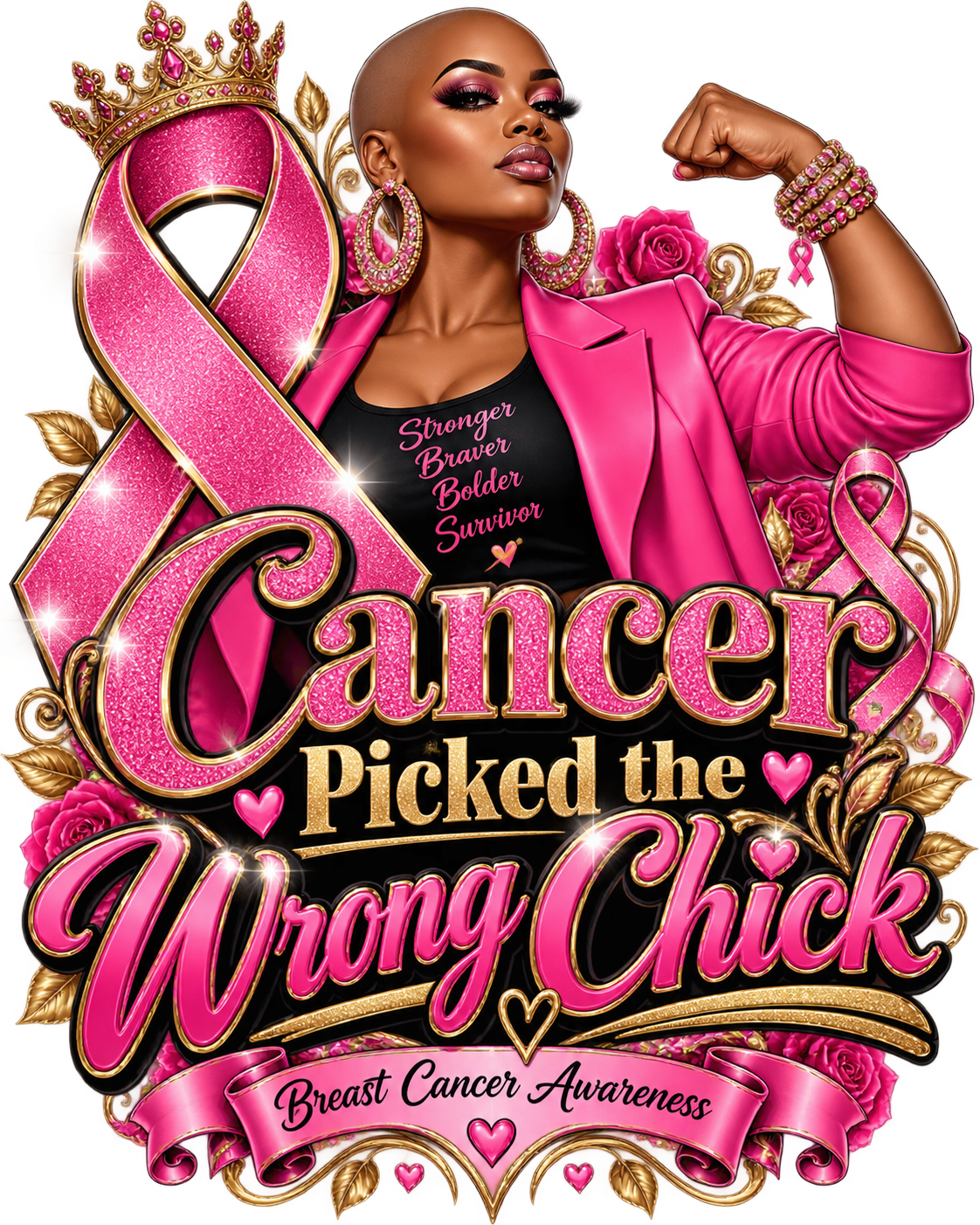 Playful Breast Cancer Awareness Tees