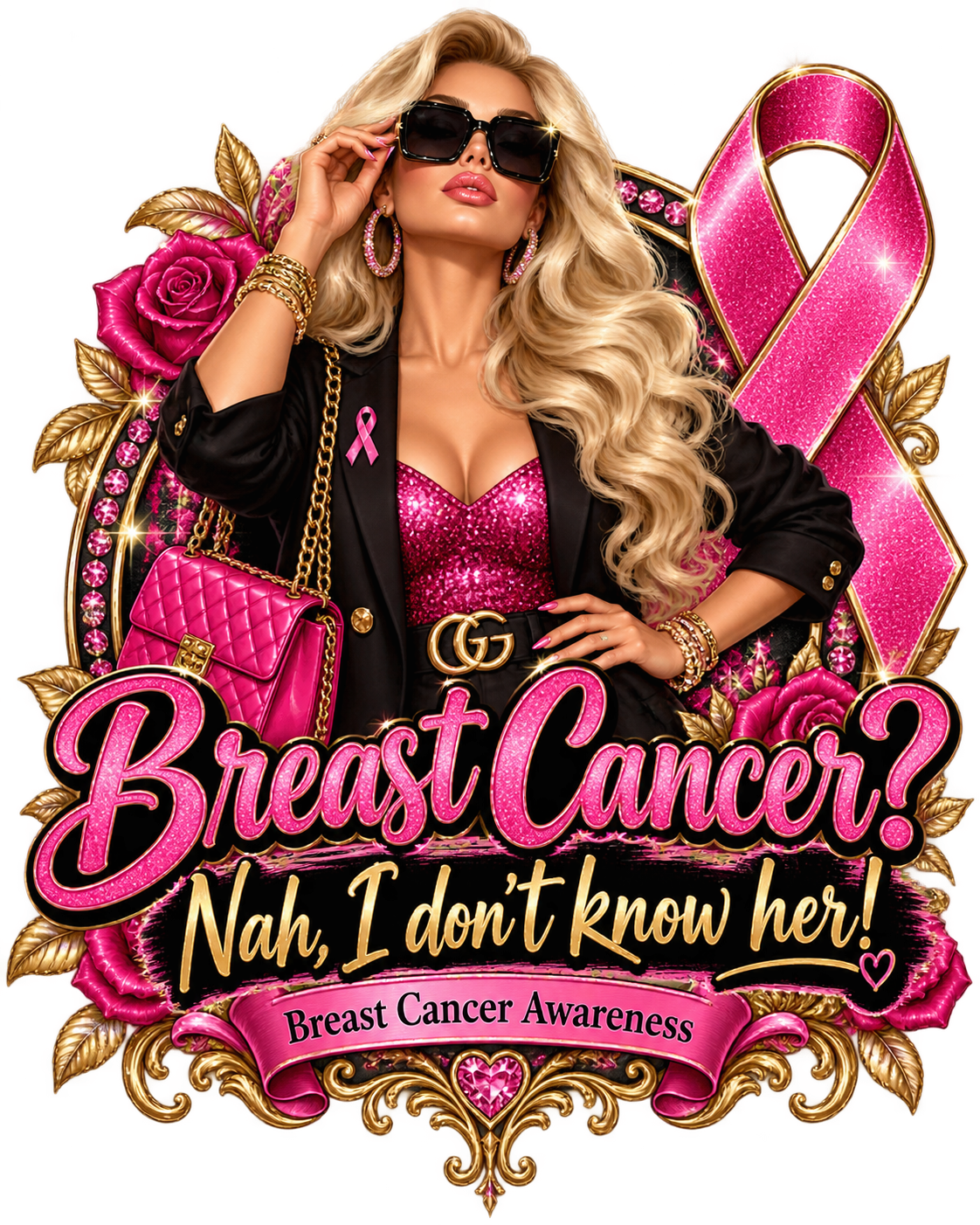 Playful Breast Cancer Awareness Tees