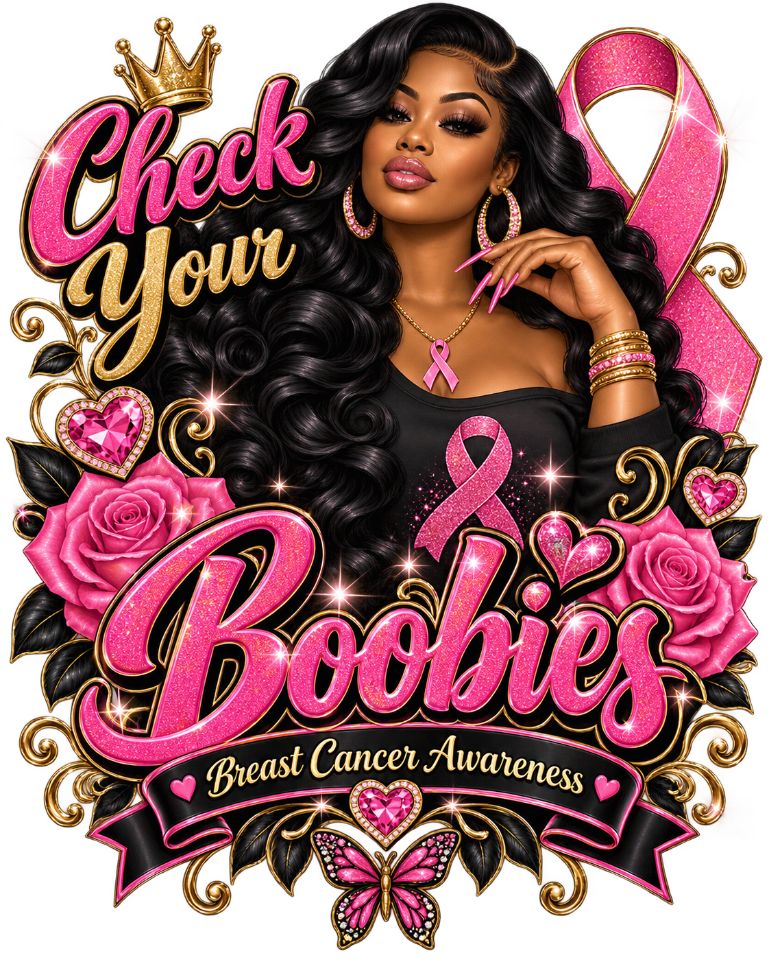 Playful Breast Cancer Awareness Tees