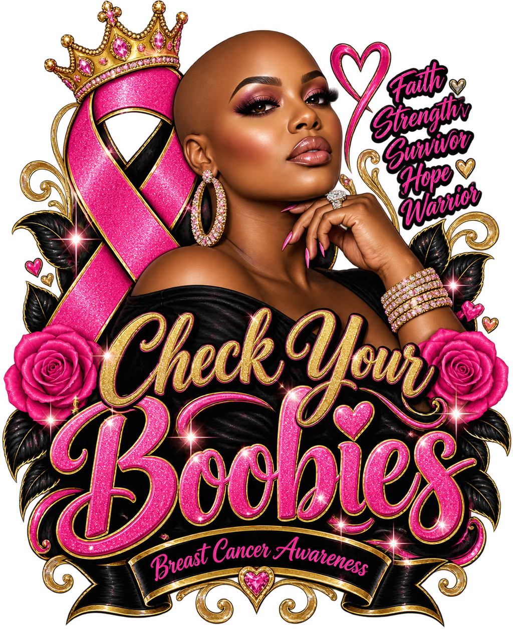 Playful Breast Cancer Awareness Tees