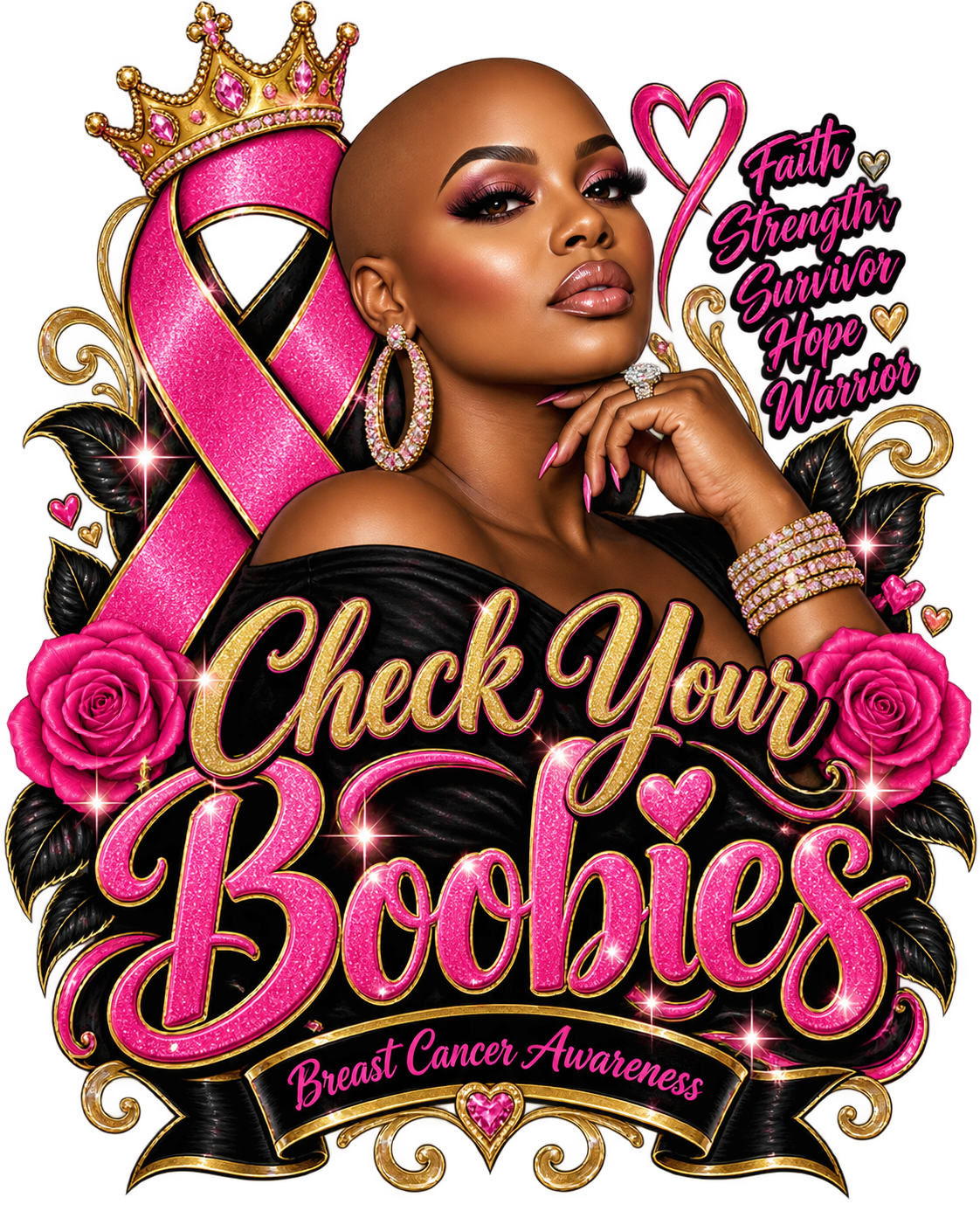 Playful Breast Cancer Awareness Tees