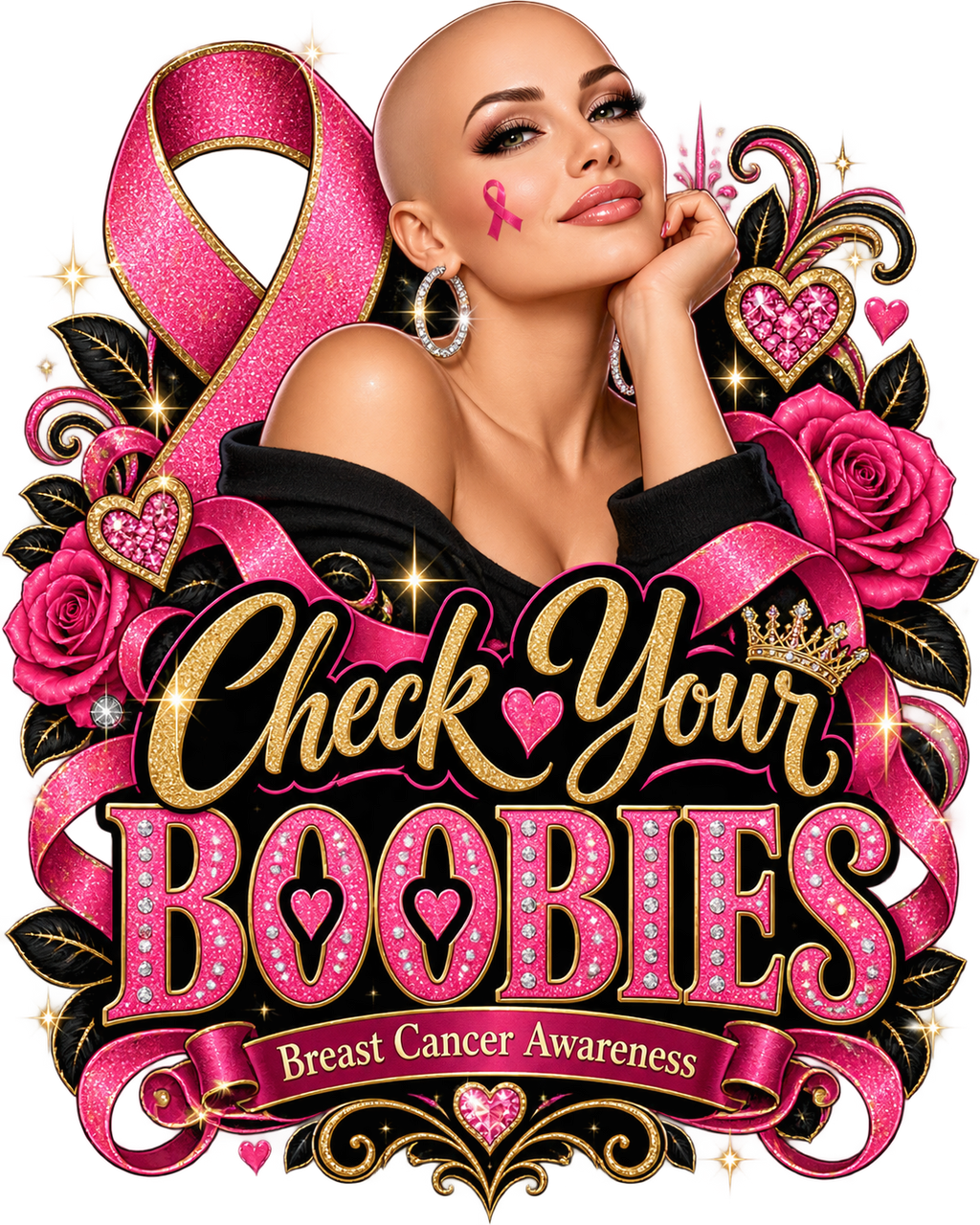 Playful Breast Cancer Awareness Tees