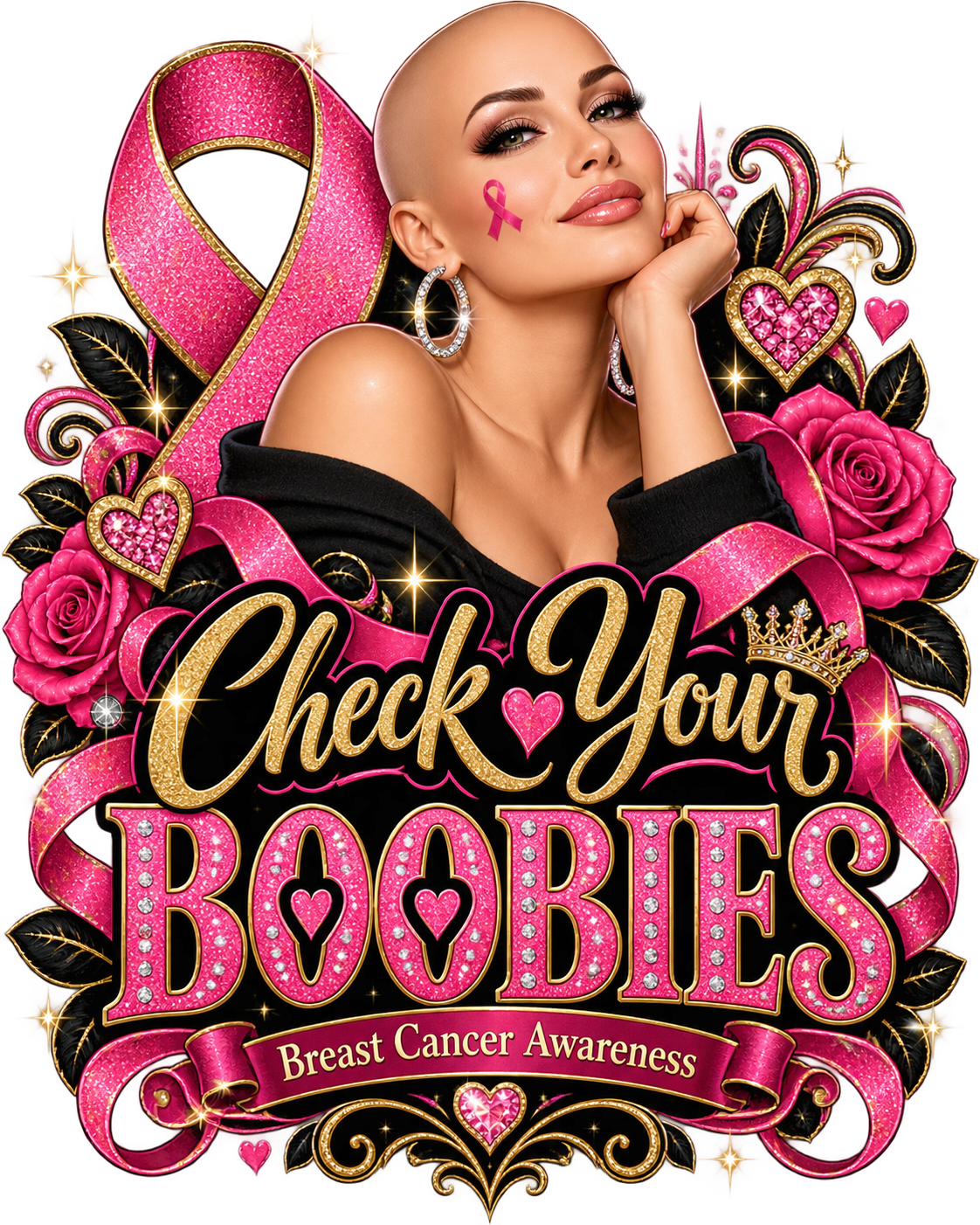 Playful Breast Cancer Awareness Tees
