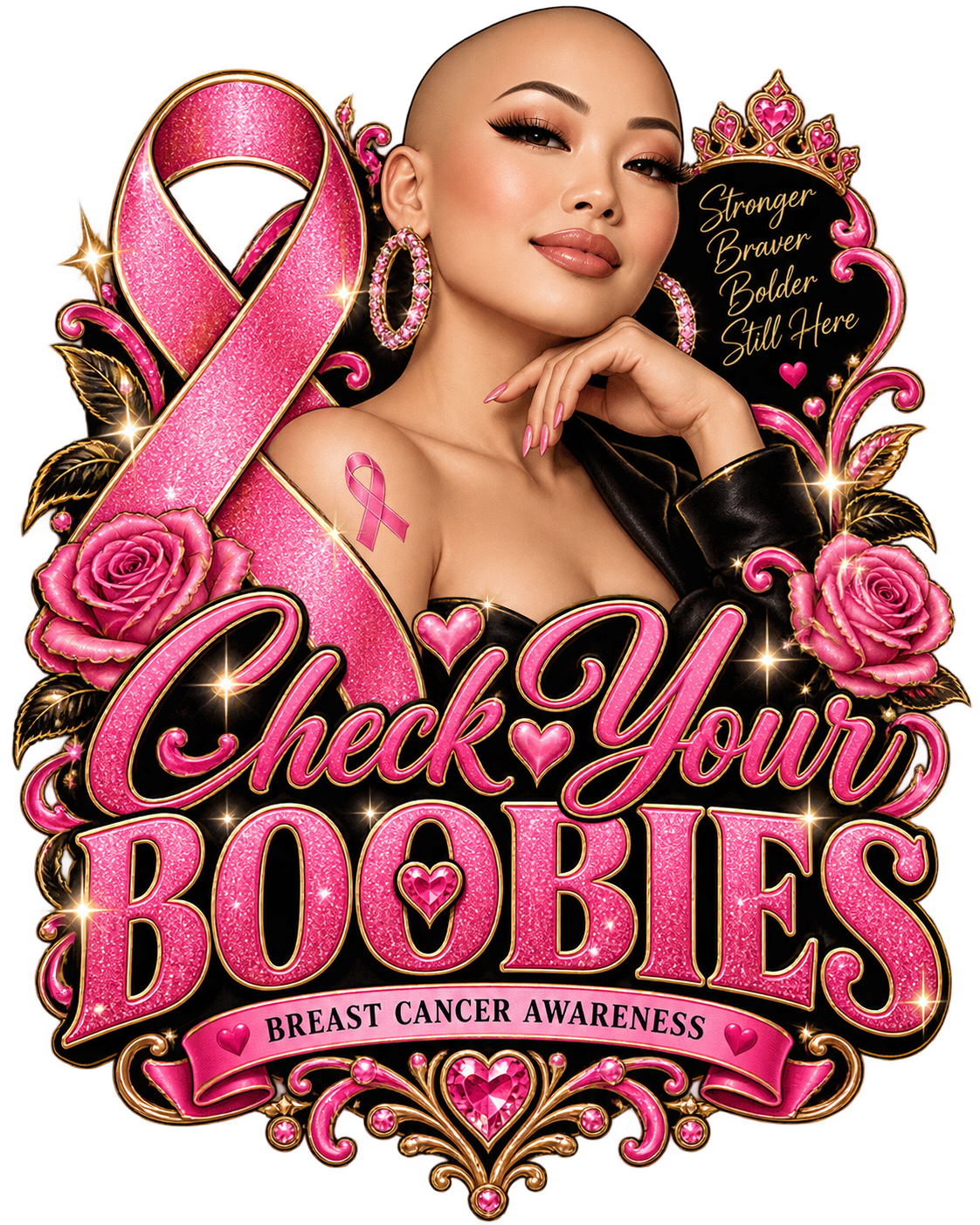 Playful Breast Cancer Awareness Tees