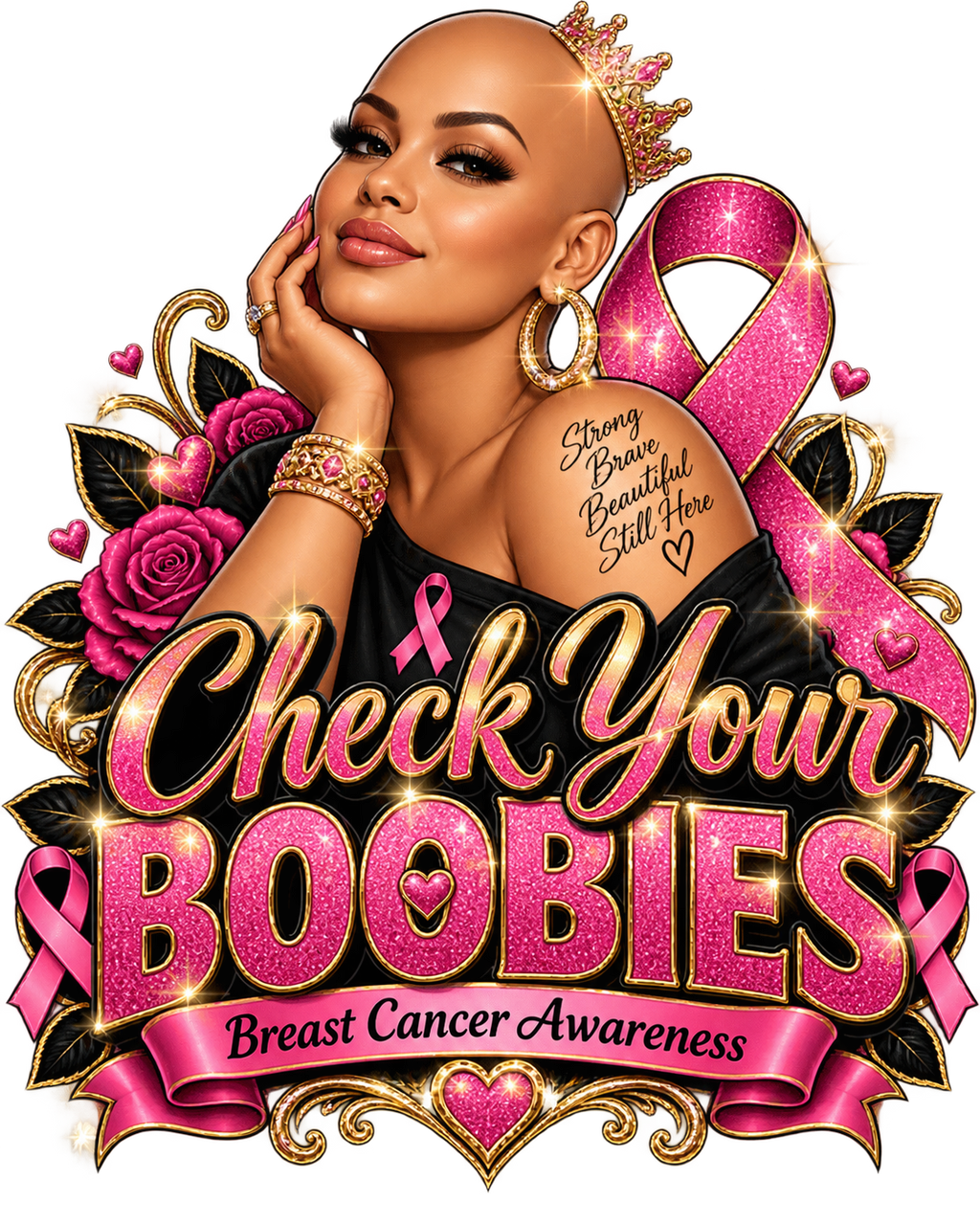Playful Breast Cancer Awareness Tees