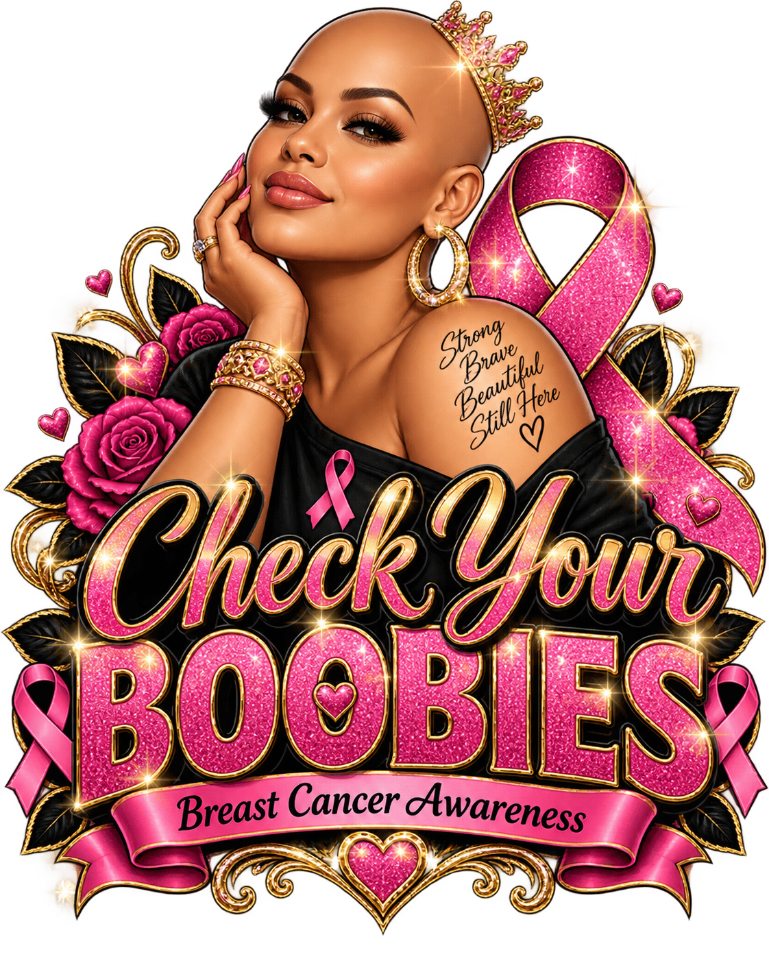 Playful Breast Cancer Awareness Tees