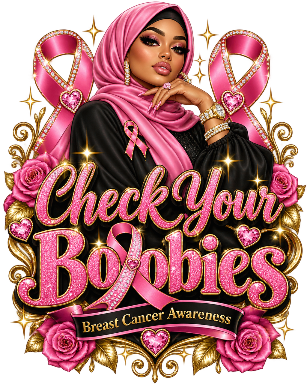 Playful Breast Cancer Awareness Tees