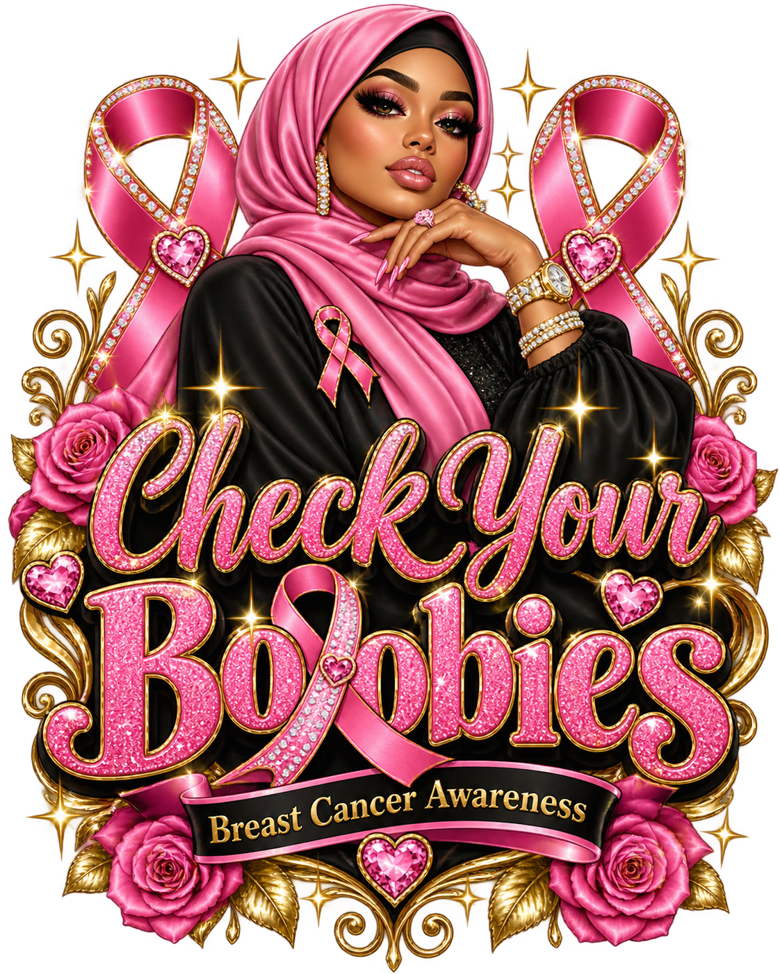 Playful Breast Cancer Awareness Tees