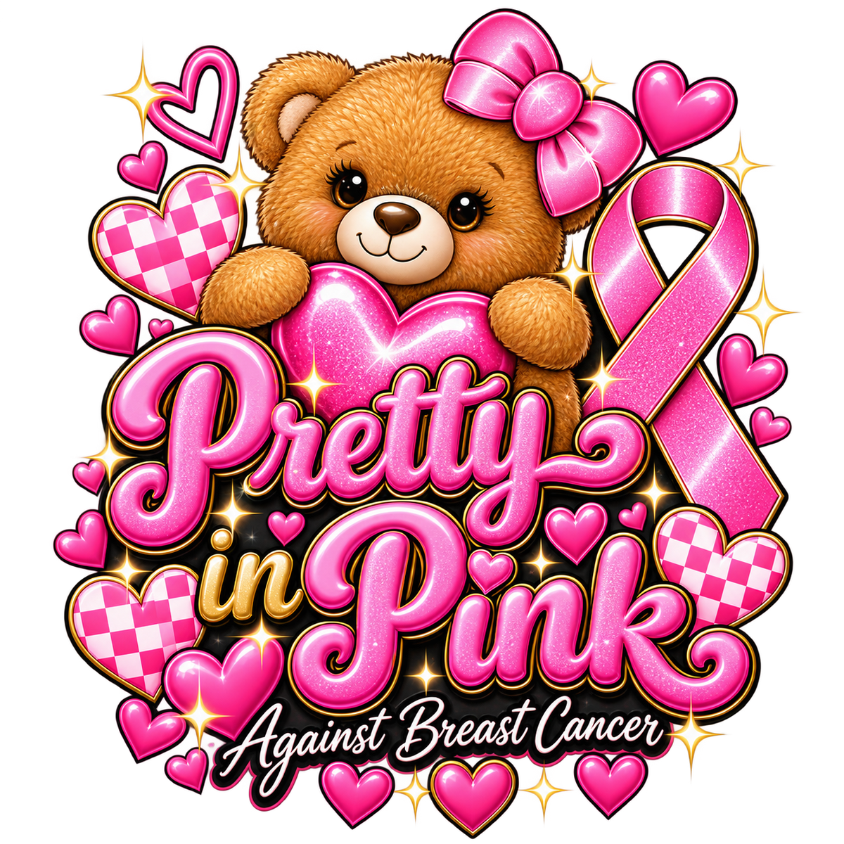 Playful Breast Cancer Awareness Tees
