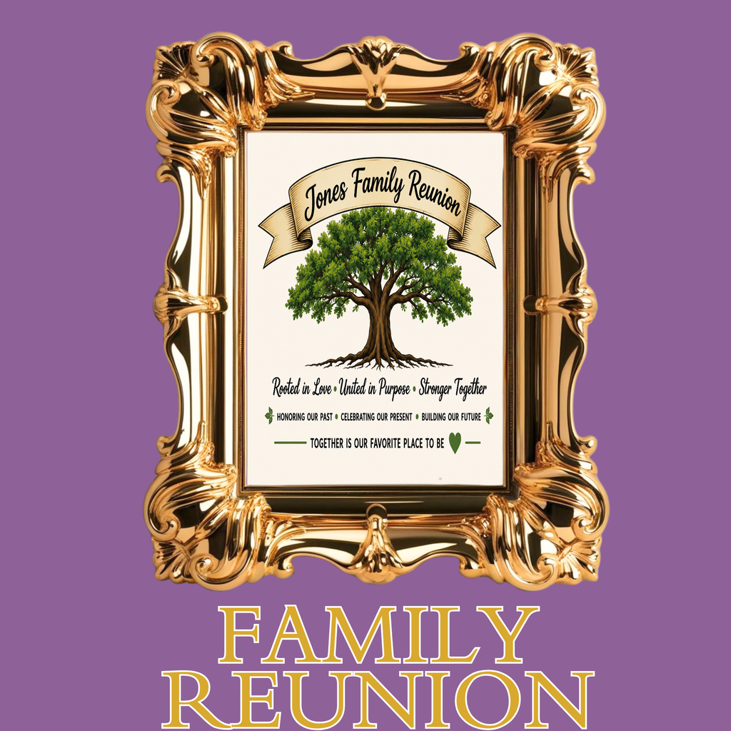 CUSTOM FAMILY REUNION BRANDING CONSULTATION & DESIGN FEE