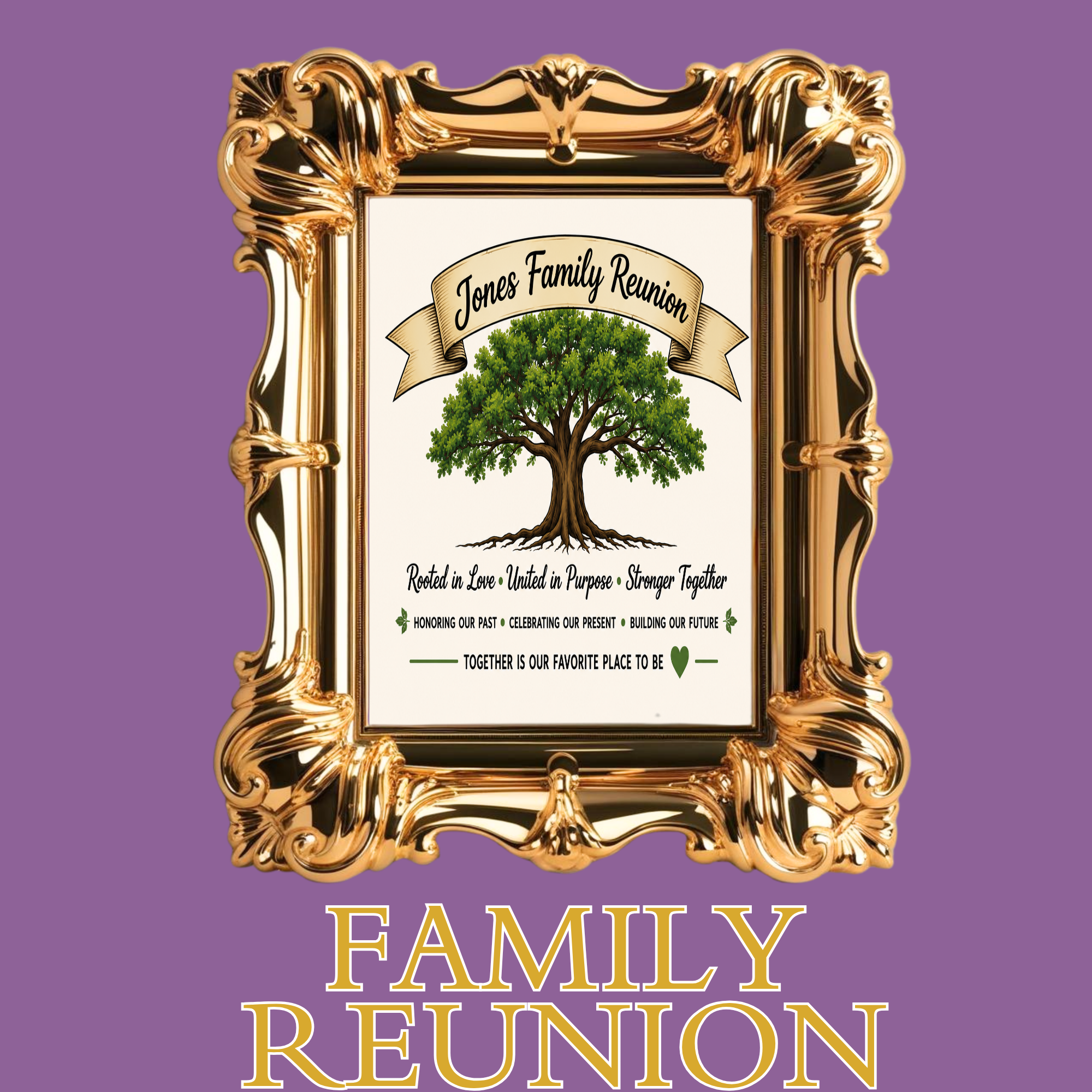 CUSTOM FAMILY REUNION BRANDING CONSULTATION & DESIGN FEE