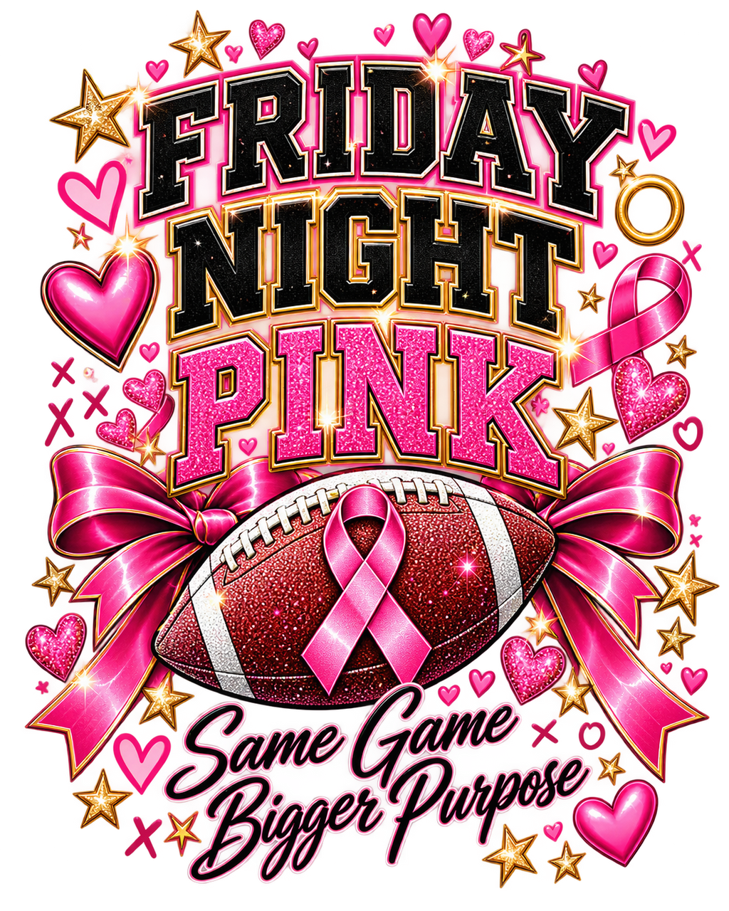Pink Game Day Breast Cancer Awareness Shirts