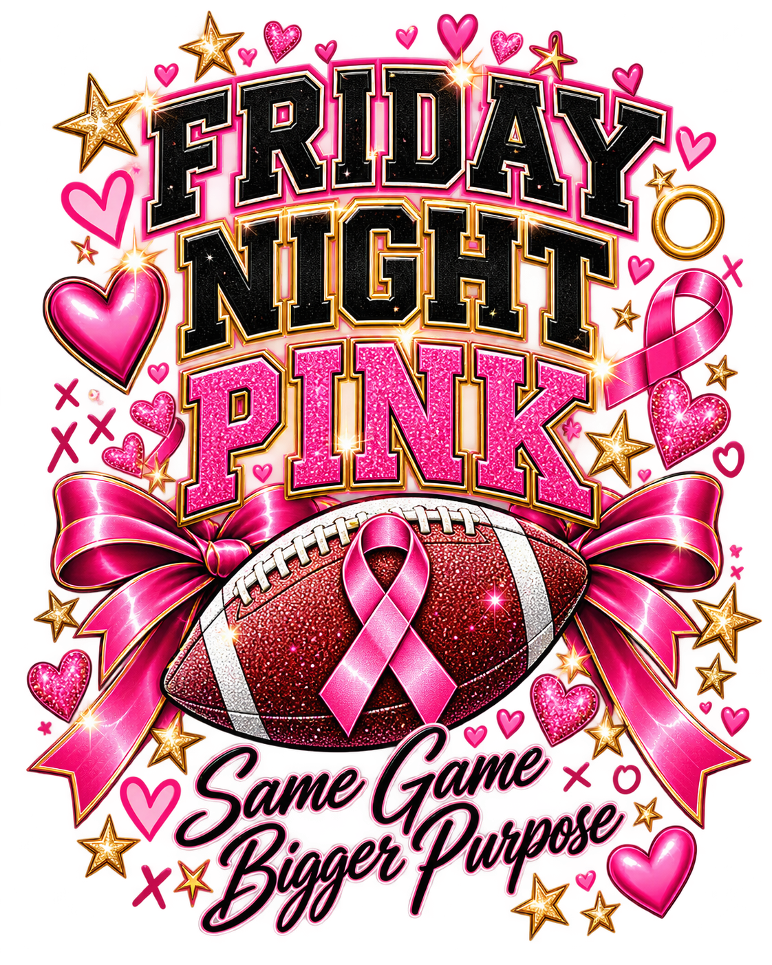 Pink Game Day Breast Cancer Awareness Shirts