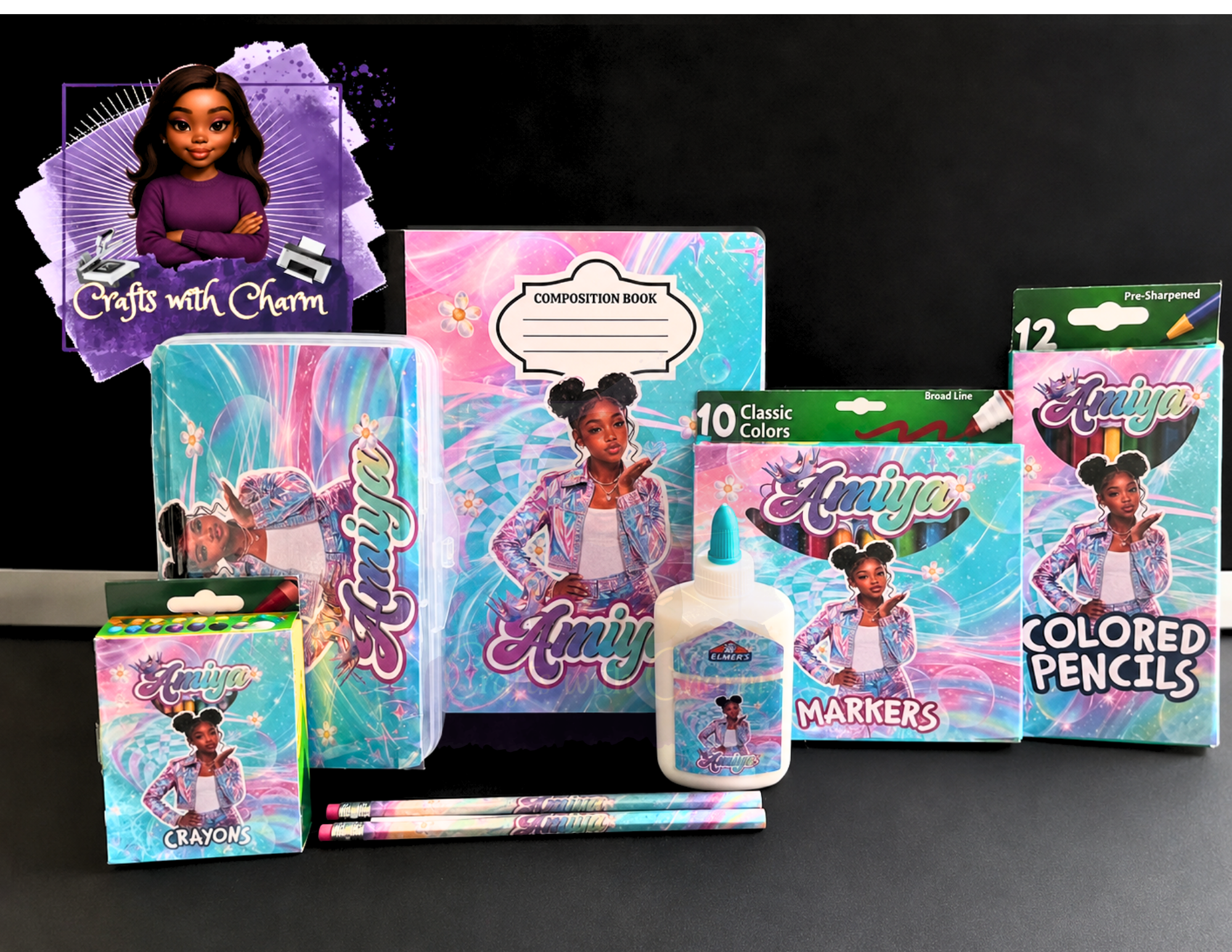 CUSTOM BACK TO SCHOOL SUPPLIES BUNDLE