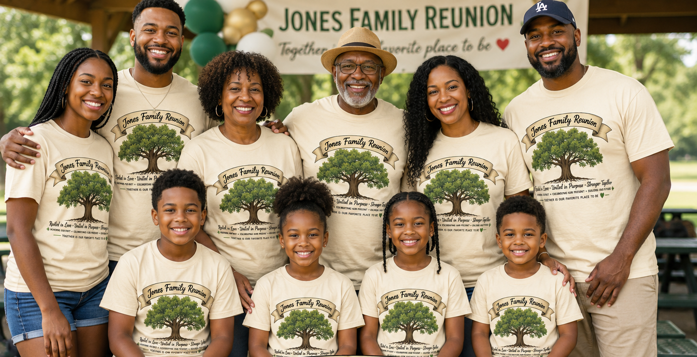 CUSTOM FAMILY REUNION BRANDING CONSULTATION & DESIGN FEE
